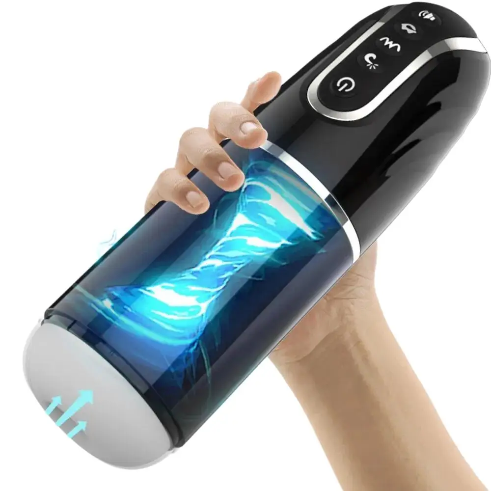 

Masturbators Automatic Masturbator for Men USB Charging Sucking Vibrating Real Pussy Blowjob Male Sex Toys Men Masturbation Cu