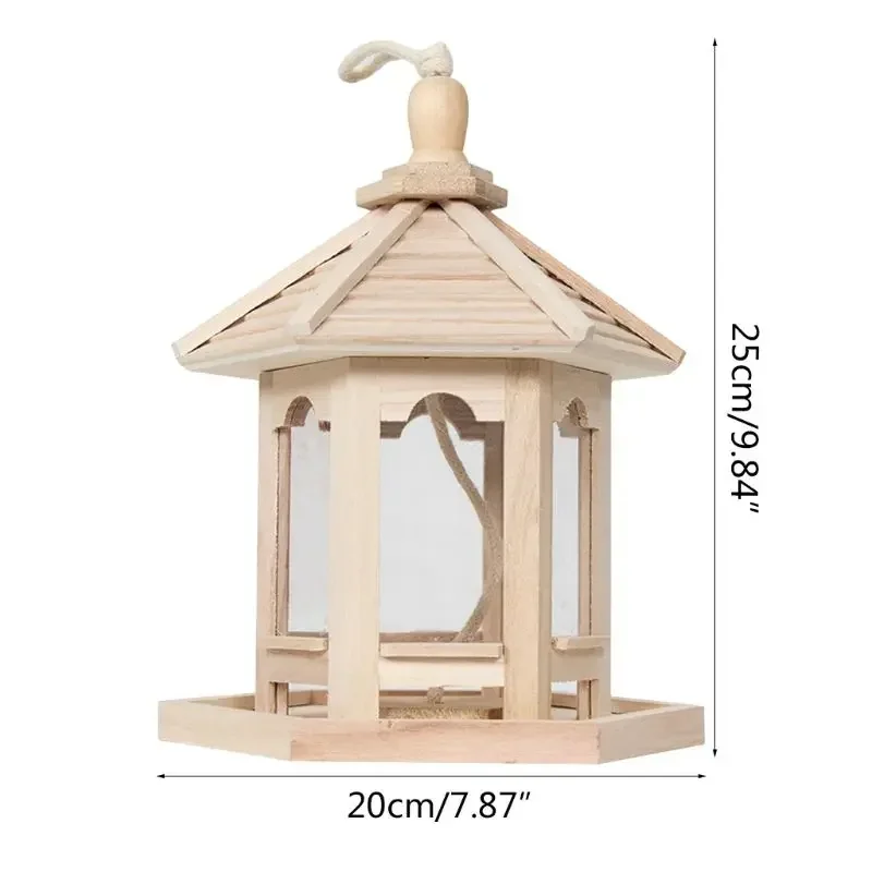 Large Capacity 1000ml Hanging Wild Bird Feed Dispenser Seed Container Feeder Birdhouse Garden Outdoor Decor Bird Feeder