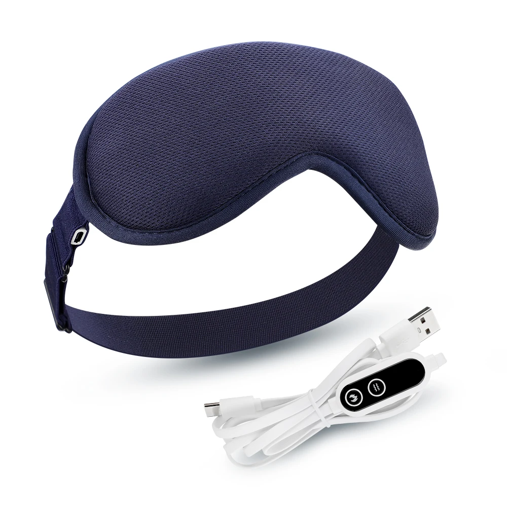 Hot Compress and Massage Eye Mask Electric Heated Eye Massager for Relieve Eye Strain Dark Circles Sleeping Mask Eyeshades