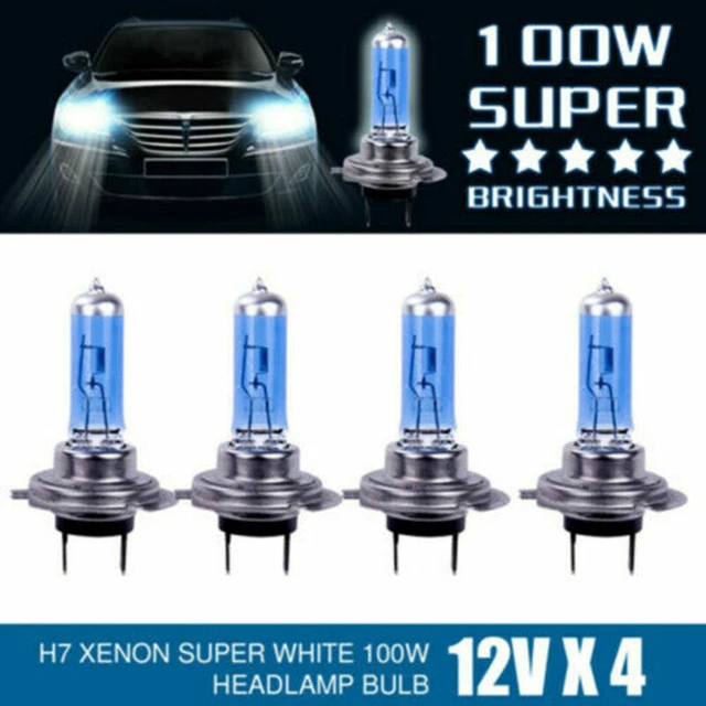 4pcs H7 Led Light 100W 4500K Auto Xenon Headlight Lamps Light Car Headlight  Daytime Running Lamp Bulb Accessories - AliExpress