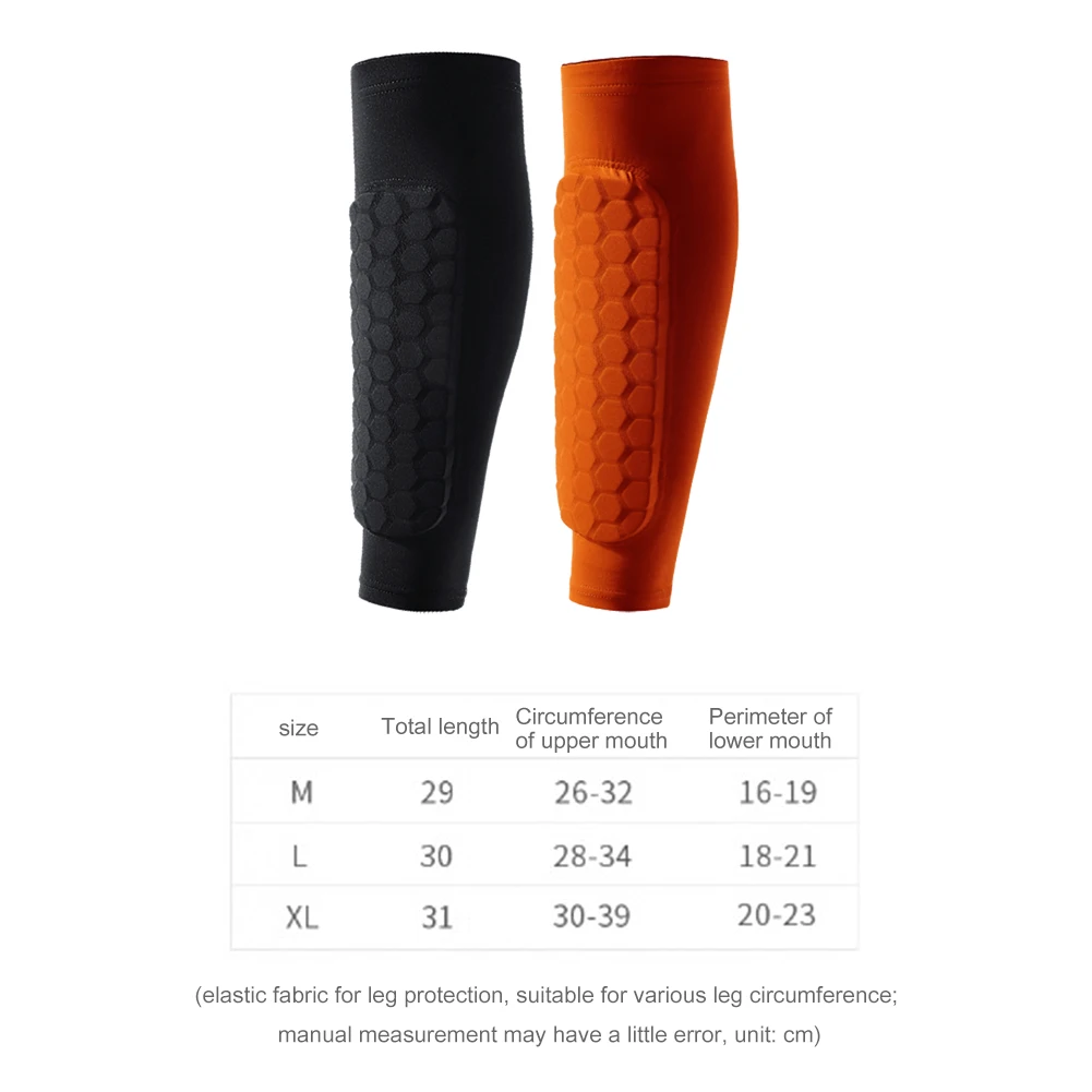 1pcs Soccer Football Shin Guard Pads Honeycomb Running Leg Calf Protective Gear Shield Sleeves Outdoor Sports Leg Support Guard shin guard pads soccer shin guards