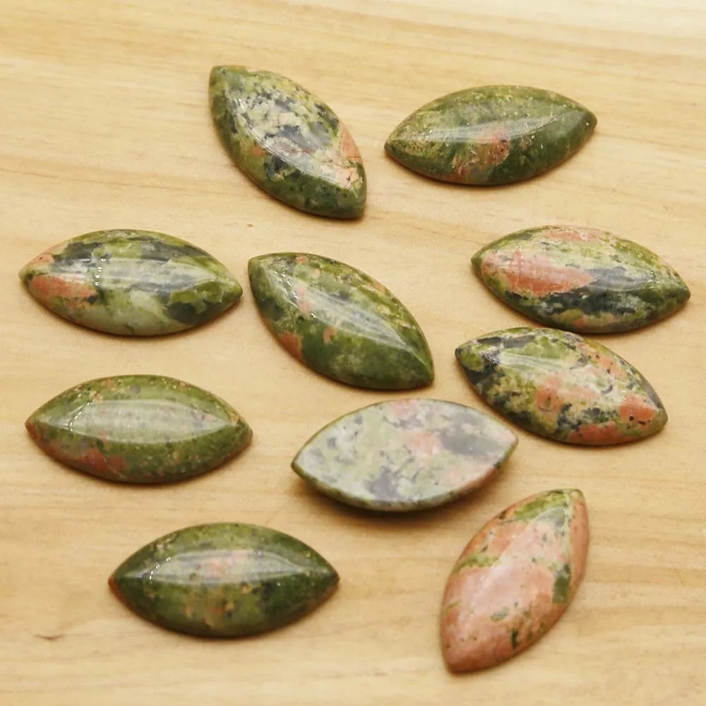 Natural Crystal Agate 30*15mm Horse Eye Ring Patch DIY Necklace Earrings Making Fashion Jewelry Accessories Wholesale 20Pcs/Lot