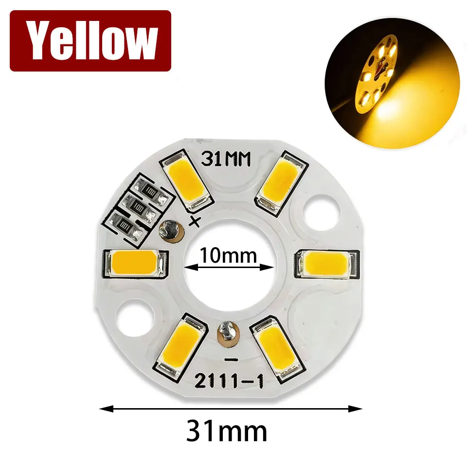 10Pcs DC5V LED 라이트 보드 광원 3W 흰색 따뜻한 흰색 빨간색 다색 모든 램프 보나멘트 야간 조명 무드 라이트 모듈