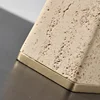 1pc Natural Yellow Cave Stone Storage Box, Creative Desktop Pen Holder Ornaments, Home Decoration, Makeup Brush Storage Jar 3
