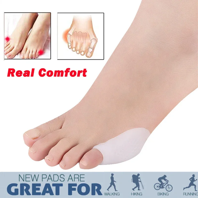 Pinky Toe Bunion Pads Gel Little Toe Protector Small Pain Relief From Friction Pressure and Tailor's Bunions 2Pcs toe protector