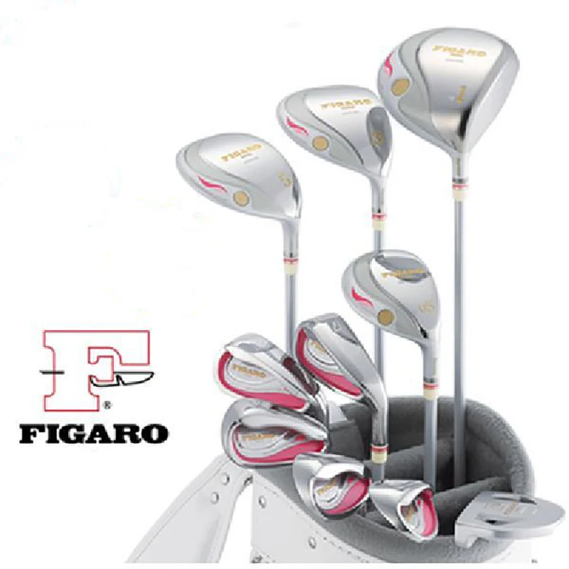 Women Golf Club FIGARO Set 4 Wood 5 Iron 1 Putter Without Ball BagGolf