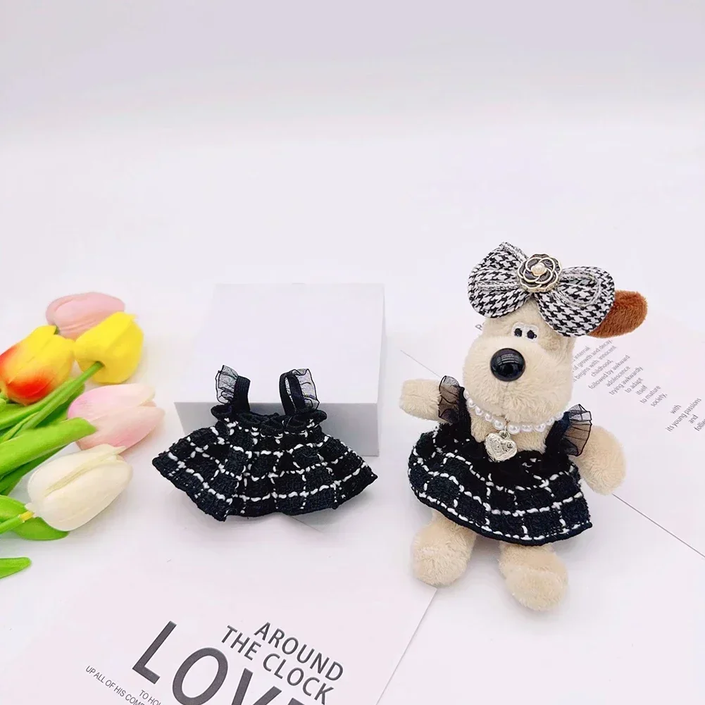 Ropa y accesorios para muñecos de peluche Labubu de 17 cm, Kpop coreano, Exo, Labubu Idol V1 y V2, traje negro, regalo.