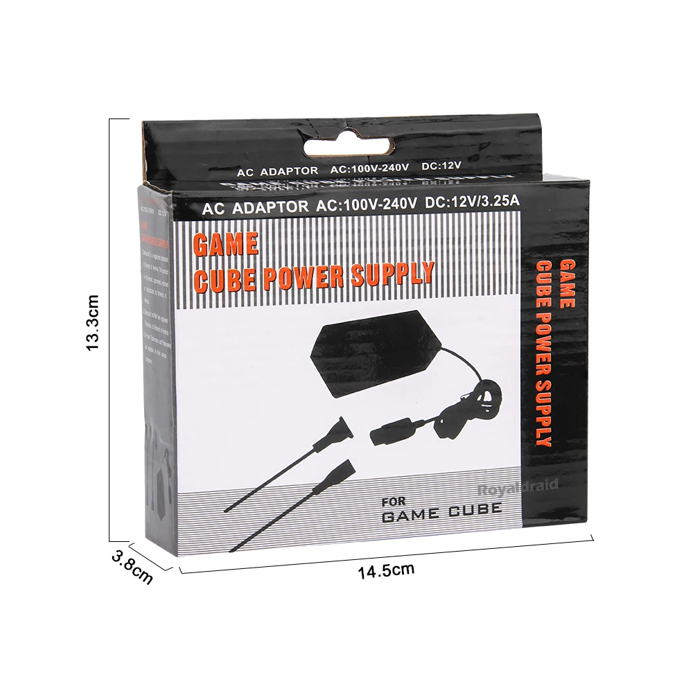 EU/US/UK/AU Plug AC Adapter Power Supply for GameCube Video Game Console Charger for NGC AC/DC Adapter 100-240V