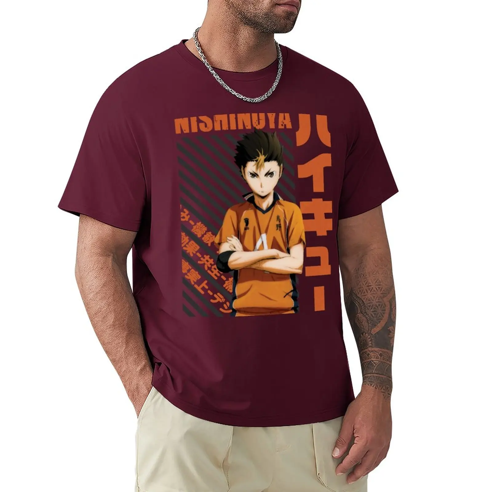 Camiseta Premium Uniforme Karasuno Nome e Número Personalizável Anime  Haikyuu