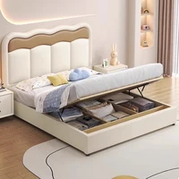Cadres de lit européens pour enfants filles, chambre Queen Teens, tête de lit pour deux personnes, lit 180x200, rembourrage 120x200, meubles de maison Doble 3