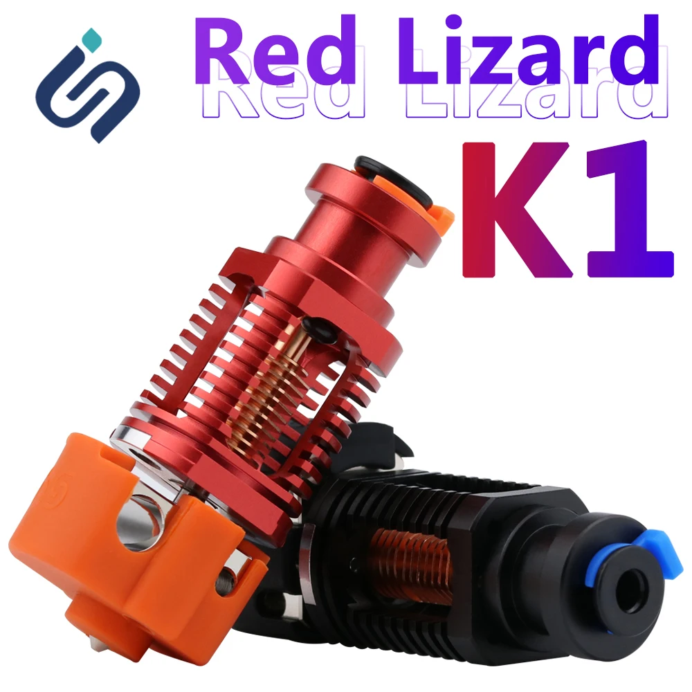 Хотенд k1 V6 с красной Ящерицей собранный медный Горячий Конец для Voron 2 4 Prusa I3 MK3 Titan