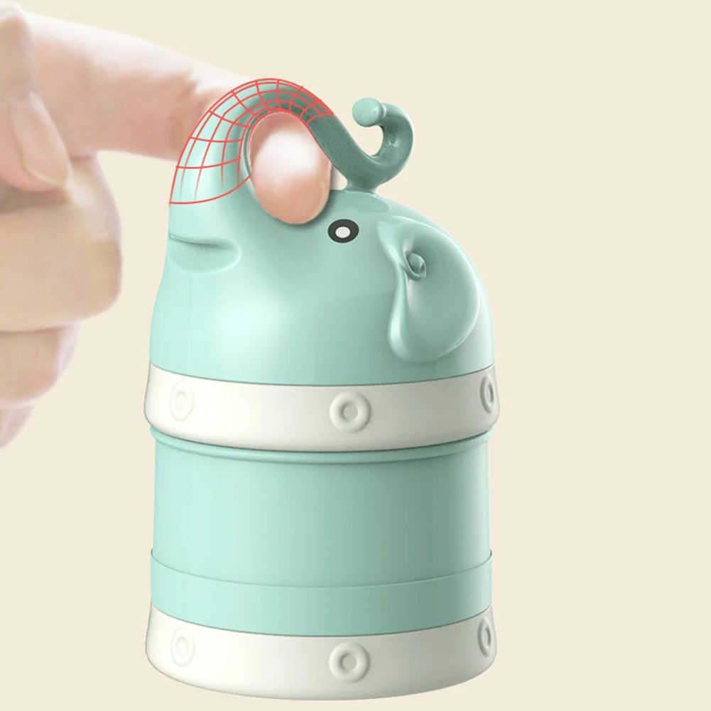 3-Layer Cartoon Baby Formula Milk Storage Container Portable Travel Cereal Powder Dispenser
