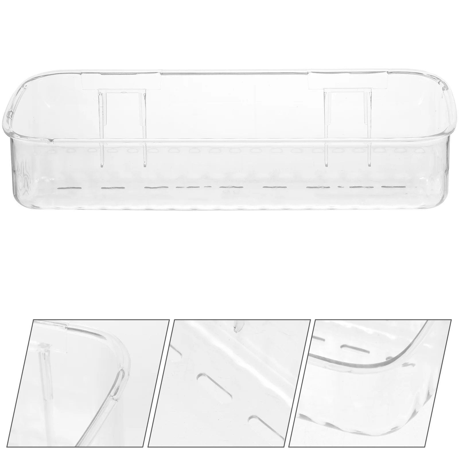 

Bathroom Storage Box Organizer Bins Wall Mounted Rack Water Proof Shelves Shelf Plastic Toilet Draining