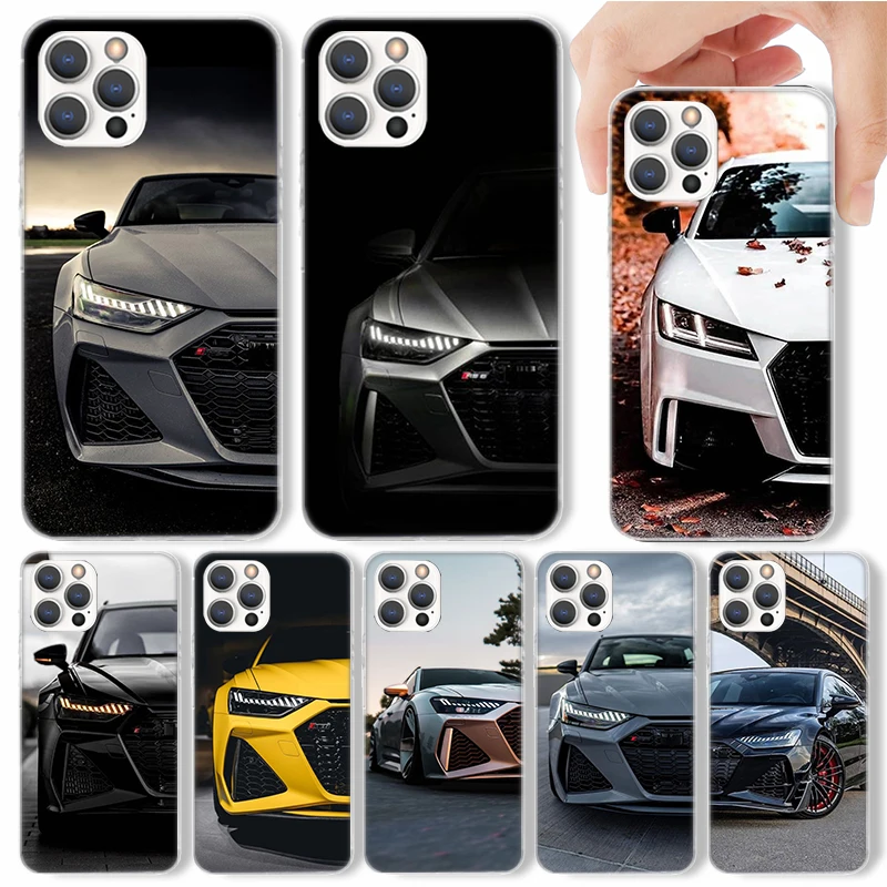 Super Car For A Audis R S Sport Phone Case For Apple iPhone 14 13 12 11 Pro Max Mini XS XR X 7