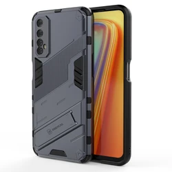 Shockproof Magnetic Kickstand Phone Case with Enhanced Protection for Realme 7 Pro (GRAY)