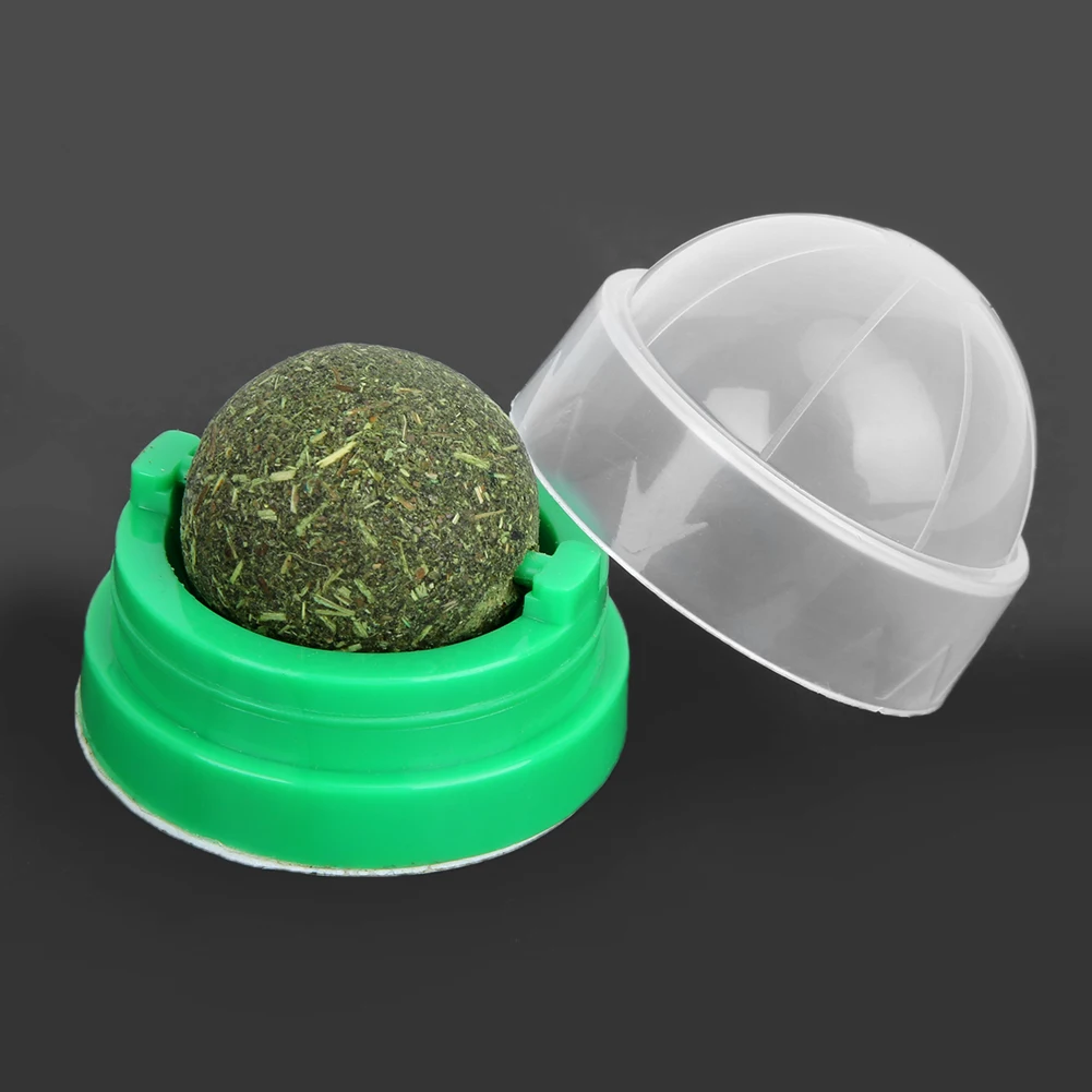 Cat Catnip Ball Catnip Ball Catnip Green Pet Natural Catnip Ball sano mangiare sano mangiare pulizia dei denti forniture per gatti - immagine 5