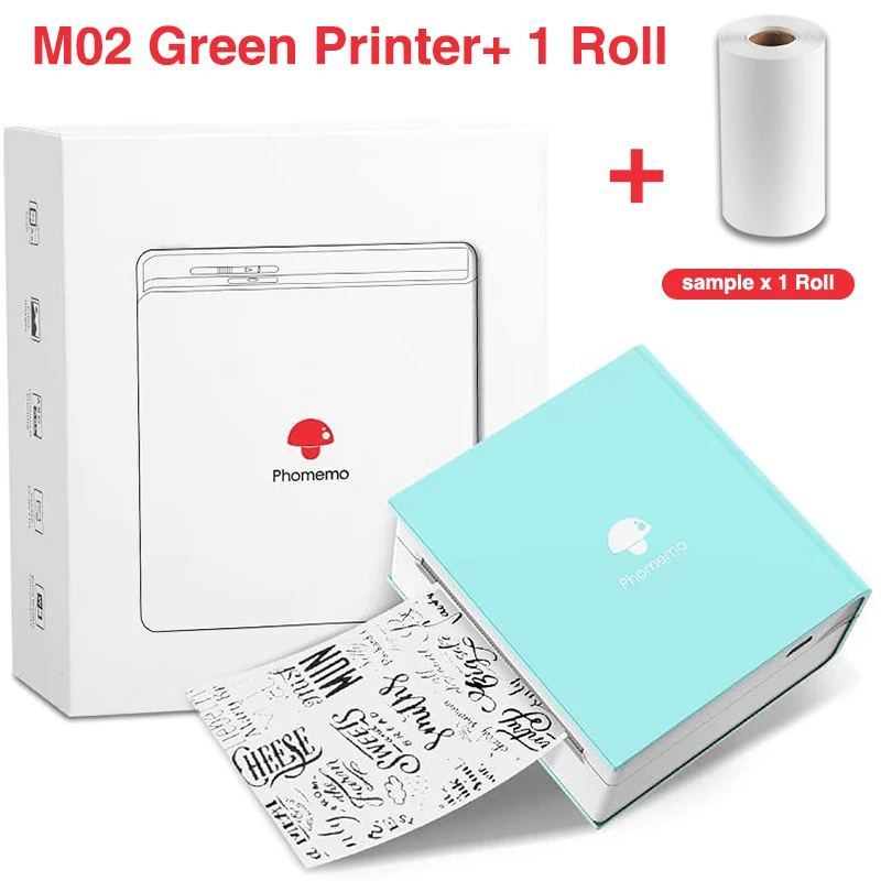 Phomemo M02 Bluetooth Pocket Printer-mini Thermal Printer Portable Photo  Sticker Printer ​compatible With Android Ios ,1 Roll St - Printers -  AliExpress