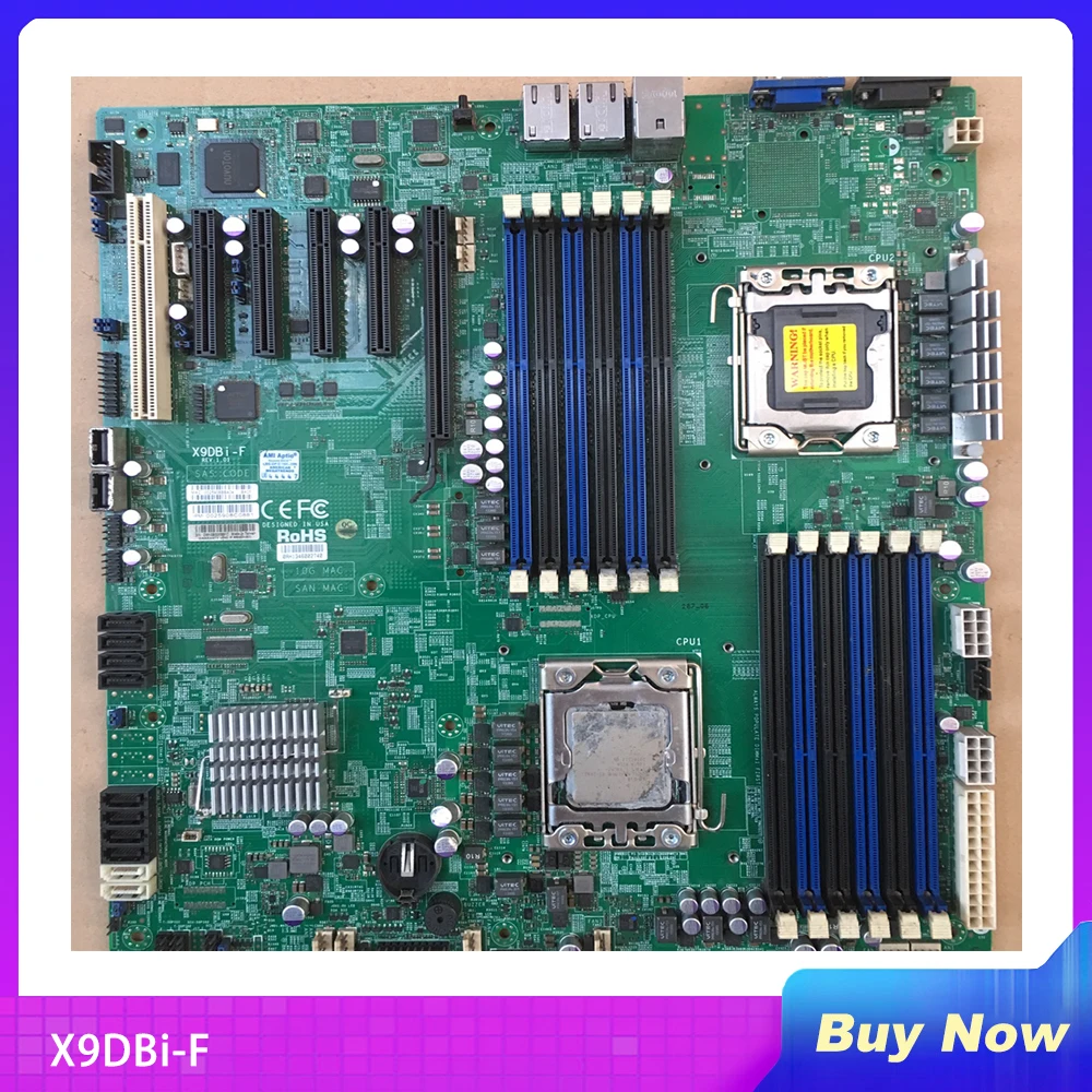 X9Dbi-F Per Il Processore Xeon Della Scheda Madre Del Server Supermicro E5-2400 V2 Lga1356 Ddr3 Dual Gigabit Ethernet Tramite Intel®I210