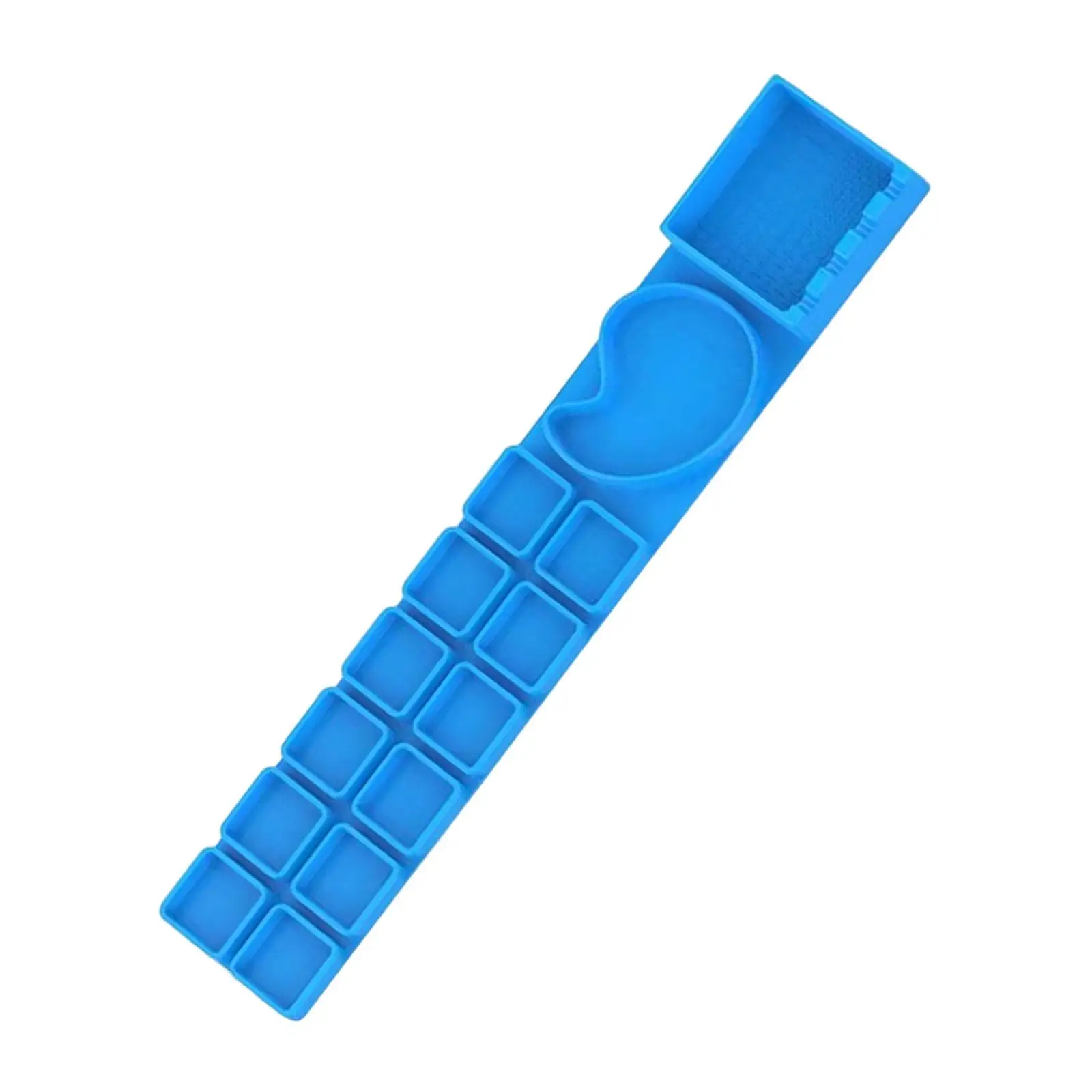 

Silicone Paint Palette Paint Brush Cleaner and Holder for Kids, Artist Paint Mixing Palette, Multipurpose, Blue