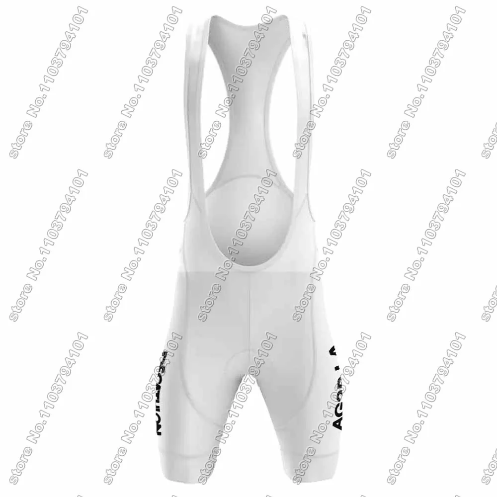 Ag2r Team Cycling Jersey 2024 Set France White Black Clothing Short Sleeve Bicycle Shirt Road Bike Suit MTB Wear Shorts MTB Ropa 6