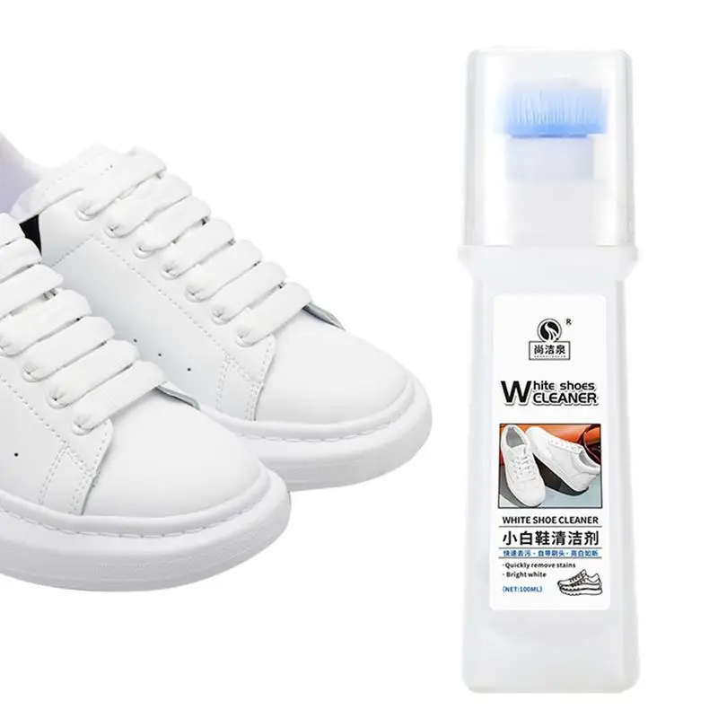 

White Sneaker Cleaner White Shoe Polish For Sneakers Brightening Shoe Stain Remover White Shoe Cleaner Shoe Cleaning Kit