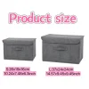 Folding Non Woven Fabric Storage Box  Large Capacity Dustproof Storage Box Home Supplies Clothing Sock Dustproof Storage Box 2