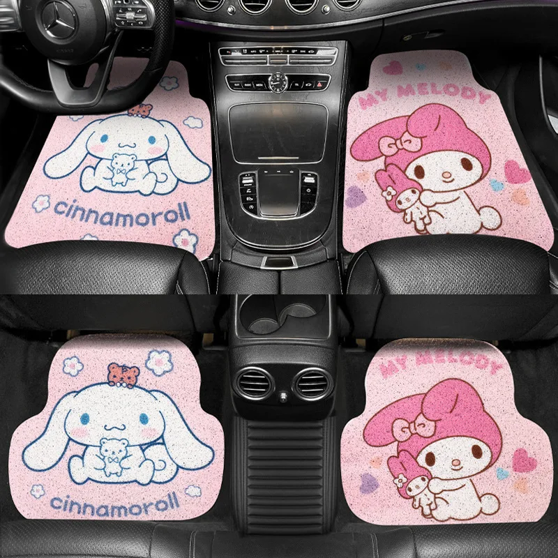 Sanrios Cinnamoroll Mymelody kawaii Cartoon 37-38cm Anime Plush Car  Steering Wheel Cover non-slip Steering Wheel Protector