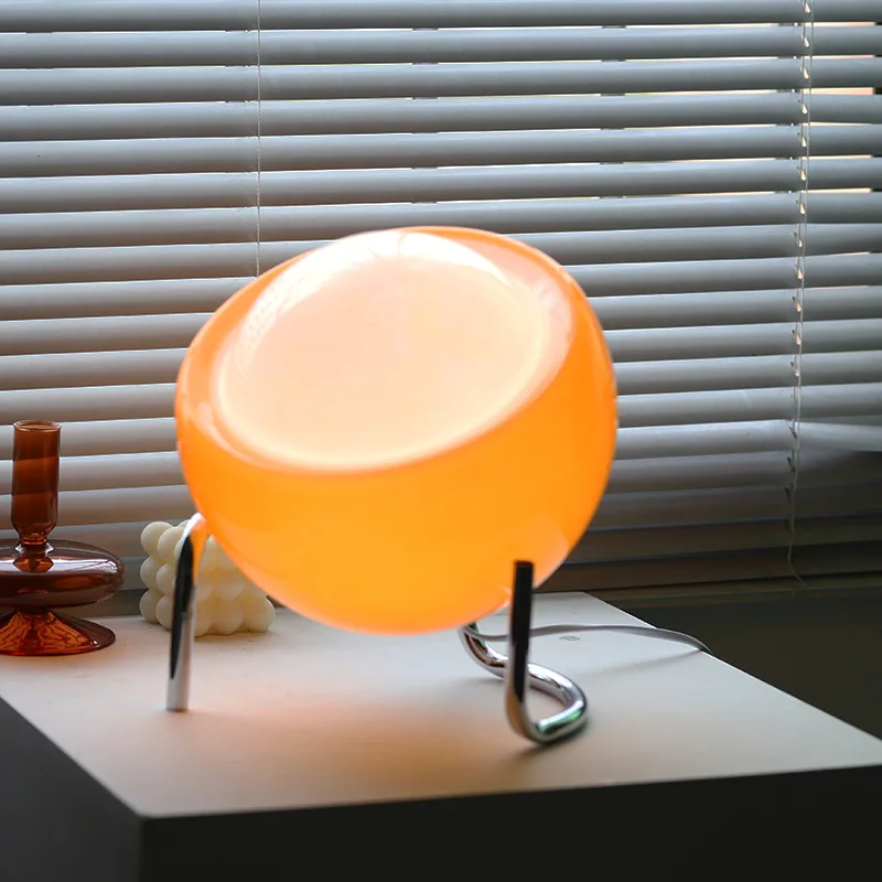 Bauhaus mittelalter liche innen tisch lampe schlafzimmer nachttisch wohnzimmer glas kreative dekoration schreibtisch lampe nordisch led retro nachtlichter