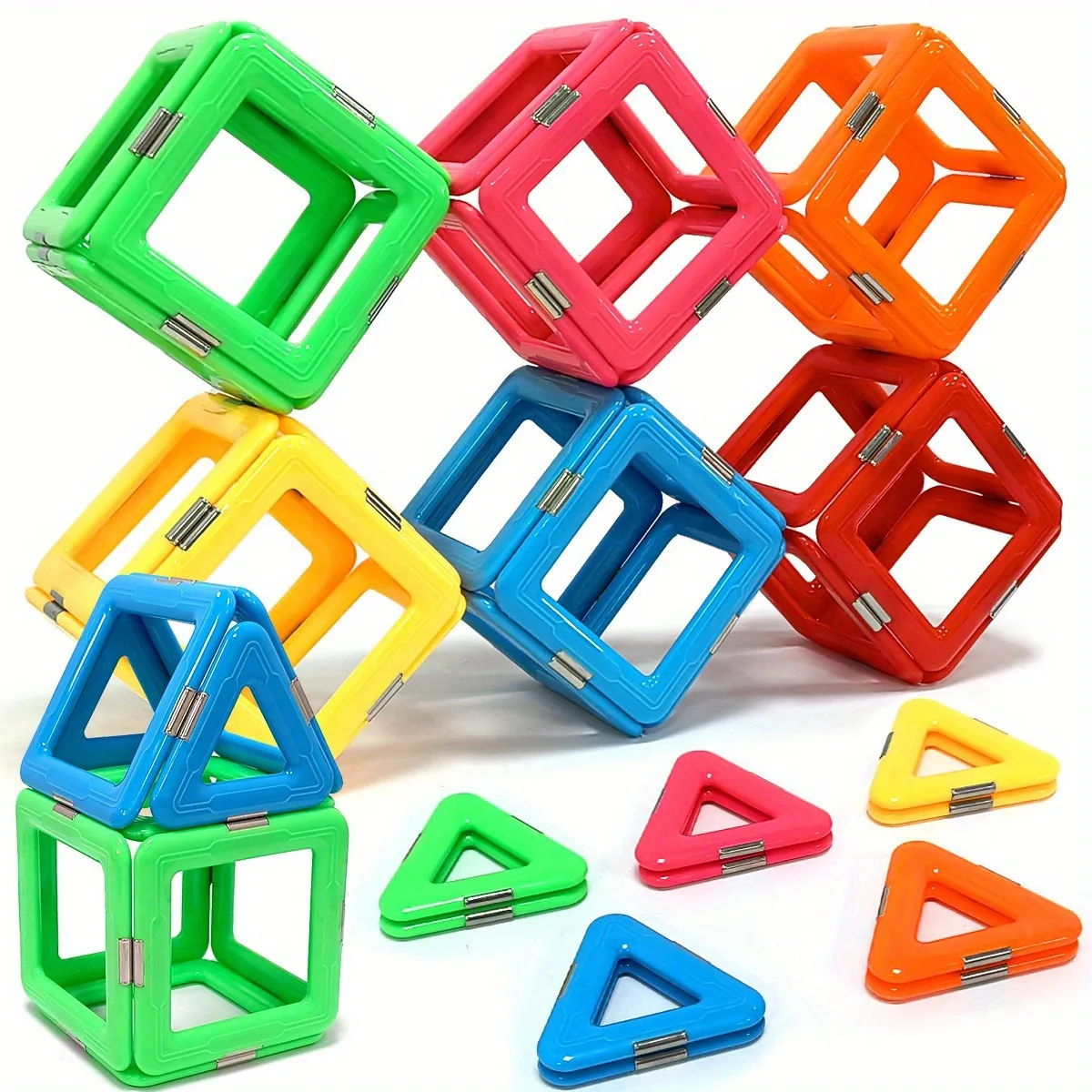 STEM MANETIC BUDULATS BLUEK Zestaw kreatywnej zabawki edukacyjnej materiał ABS mieszane kolory zestaw do nauki przedszkola magnetic building blocks magnetic assembly toy
