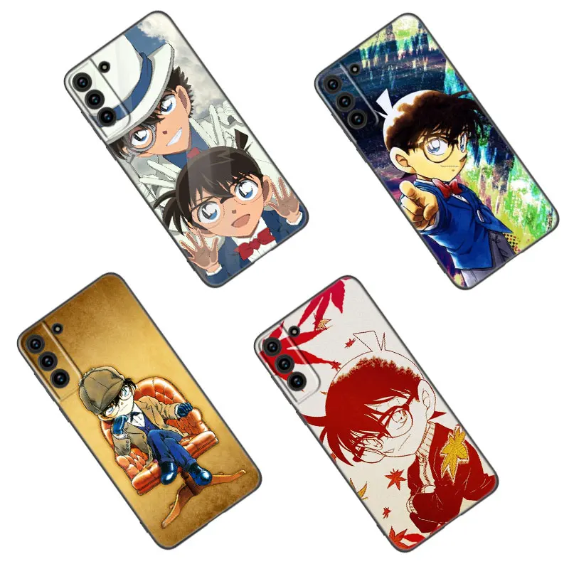 Custodia Per Telefono Anime Detective Conan Per Samsung Galaxy S23 S22 S21 S20 Ultra Fe S10E S10 Lite S9 S8 Plus S7 S6 Edge Tpu Cover Nera