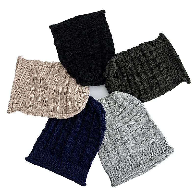 Hot Sale Long Size Winter Hat Casual Street Autumn Daily Beanies For Women Solid Bonnet Cap