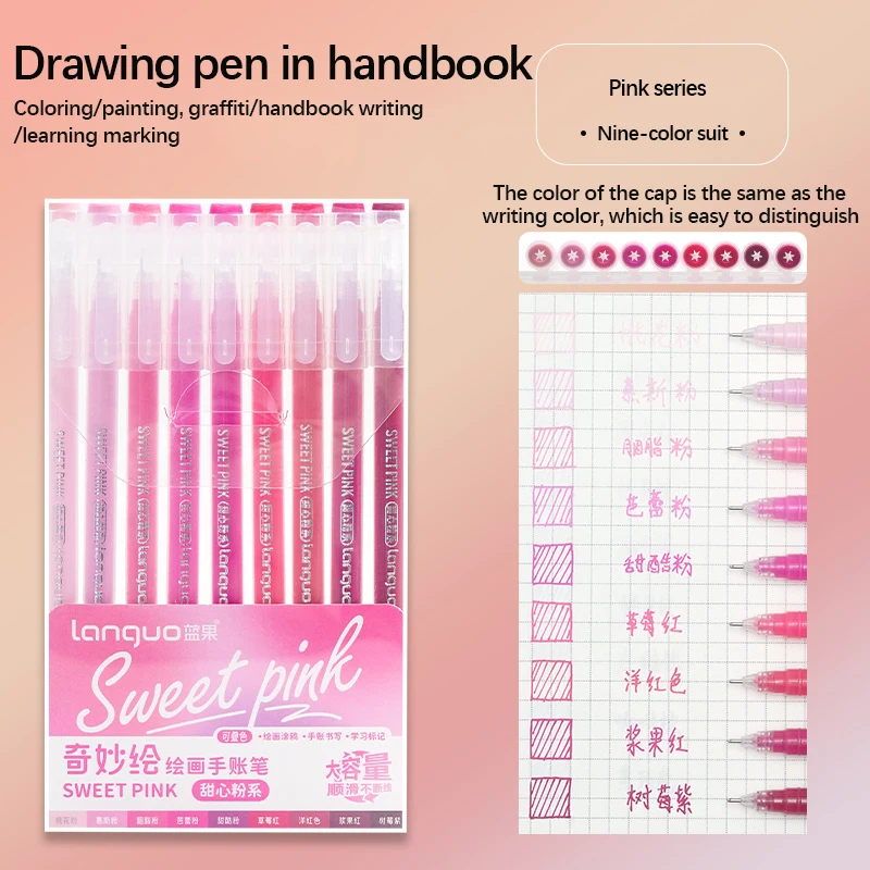 Morandi Color Gel Pen Set - Stylish Stationery