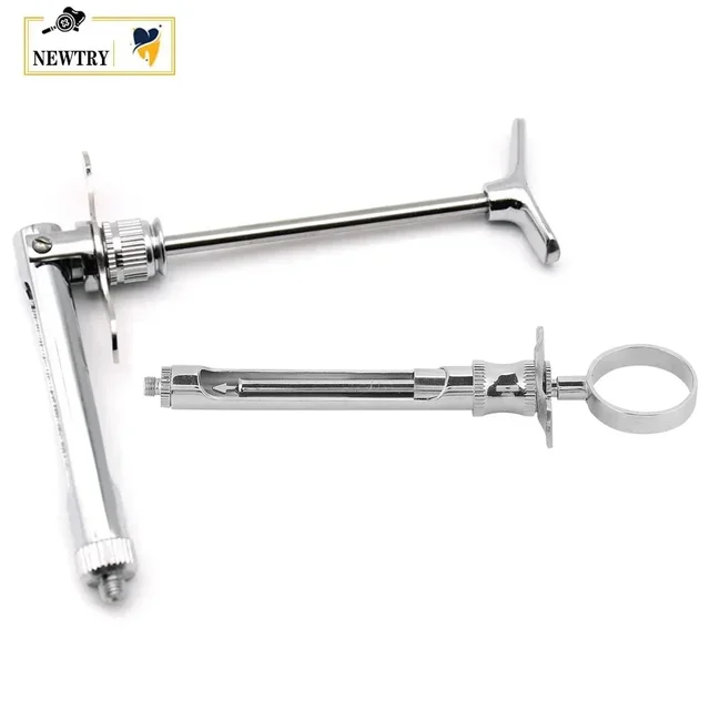Multi-type Dental Surgery Anesthesia Aspirating Gun Syringe Stainless Steel Dentistry Oral Surgical Injection Suction Instrument
