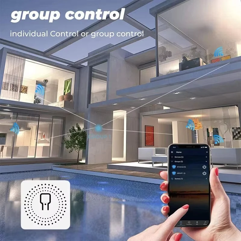 Enhanced Smart WiFi Switch with App-Controlled Automation and Voice Assistant Compatibility