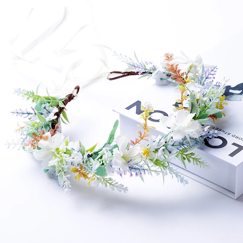 

Bride Fresh Flower Decoration Hairband Party wreath Festival Headwear