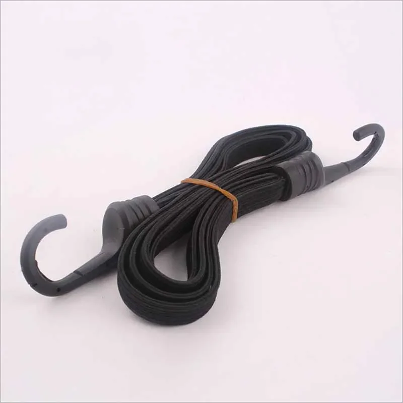 2 Hooks Motorcycle Luggage Rope Universal Half Full Helmet Fixed Elastic Rope Strength Retractable Elastic Strap Net Cable Belt
