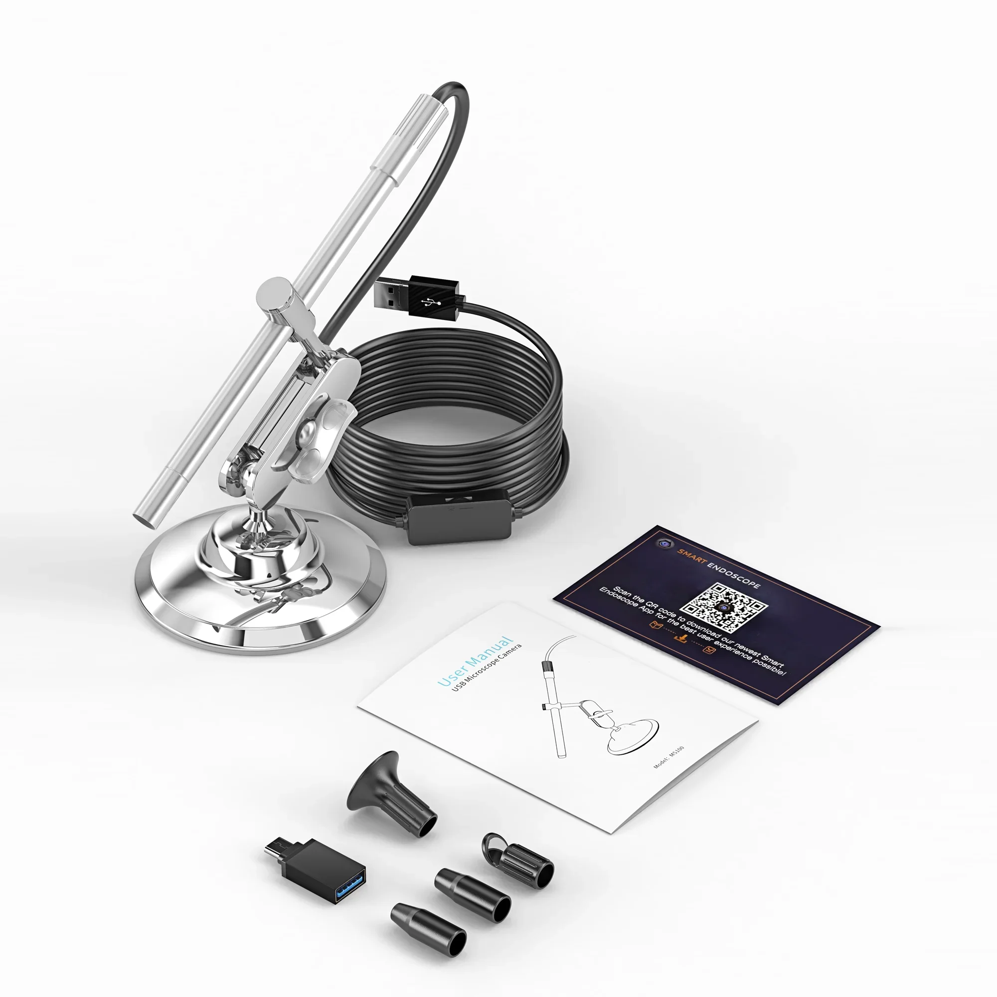 Teslong MS100 Portable USB Microscope, Microscope, 2 in 1, Intercom, RECORD, VIDEOS, TAKE PHOTOS, 8 LED Lights, 10X - 200X 6
