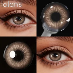 Lalens Trendy Beauty Lenses - Natural Colored Contacts for Daily Wear & Casual Elegance (Brown)