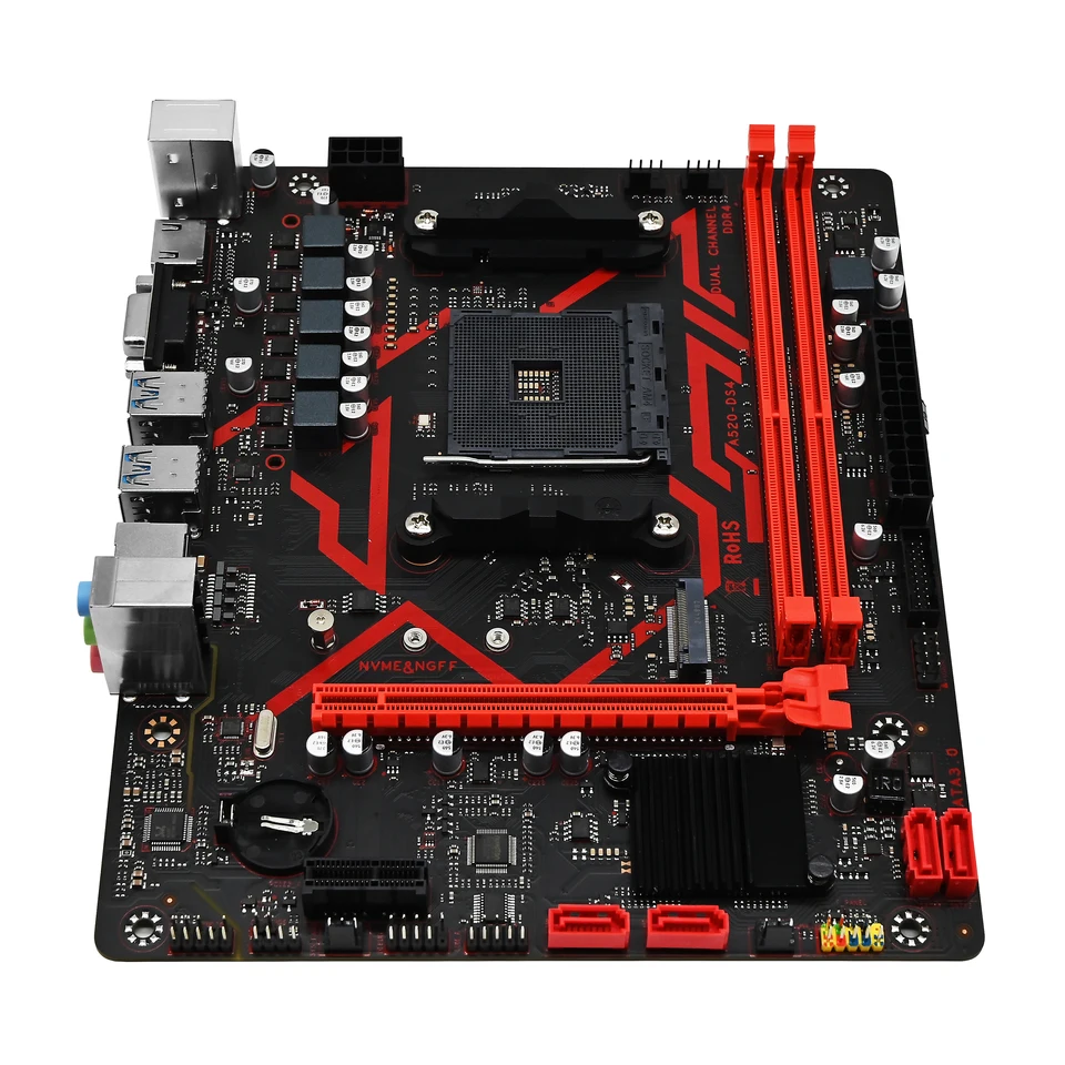 ZSUS A520 マザーボード AMD Ryzen 5 5600X DDR4 32GB 3200MHz Suopprt