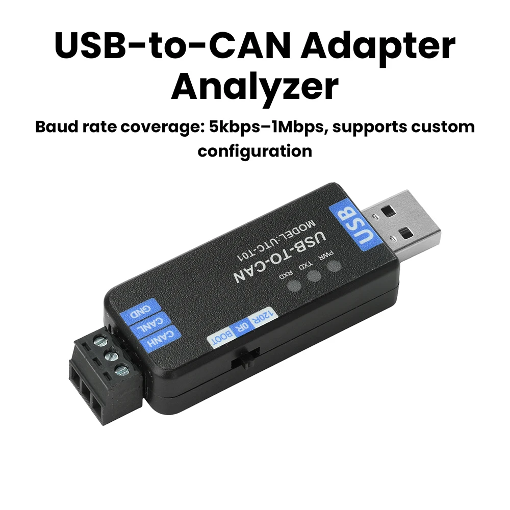 Industrial USB to CAN Bus Analyzer and Communication Module
