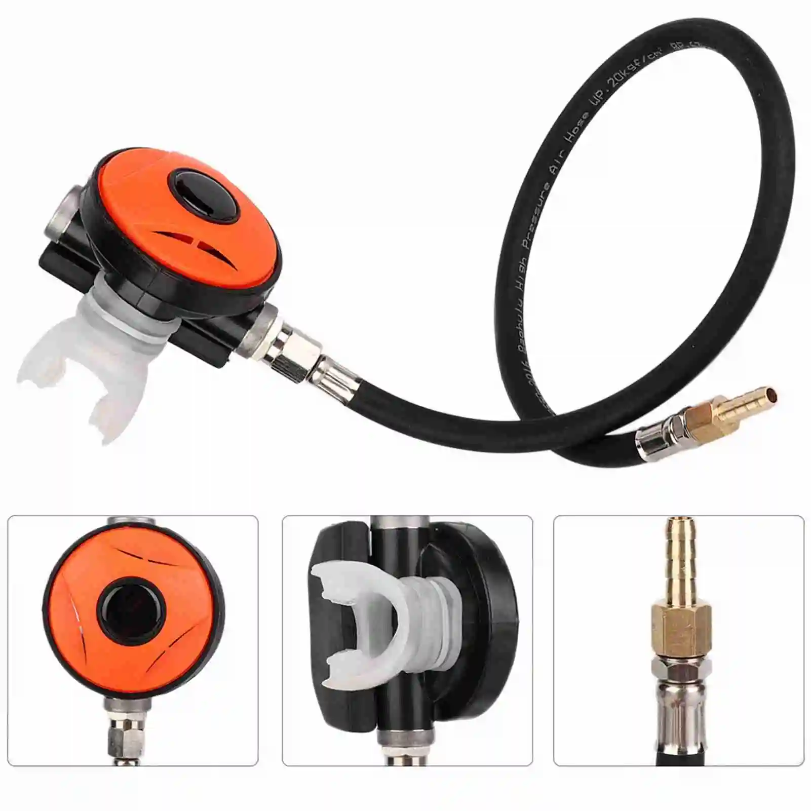 Scuba Dive Snorkel 2nd Stage Regulator Explorer with Mouthpiece Diving Equipment Accessory