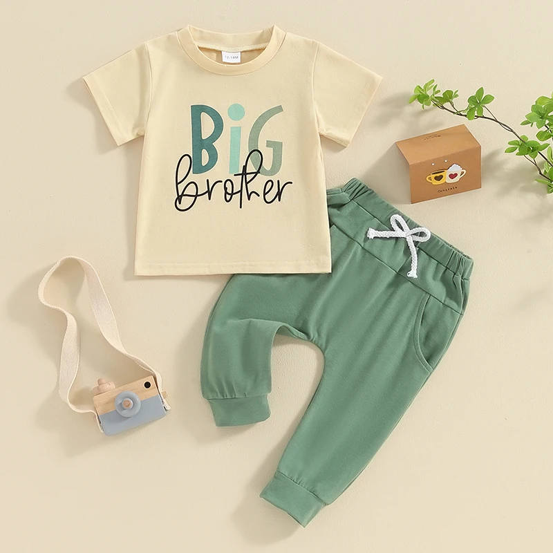 Baby Boys Brother T-Shirt & Pants Set 3
