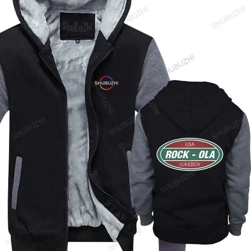 Mens Vintage Rock Ola Jukebox Felpa Con Cappuccio In Pile Felpa Con Cappuccio Invernale In Cotone Personalizzato Maschio Pazzo Divertente Casual Prima