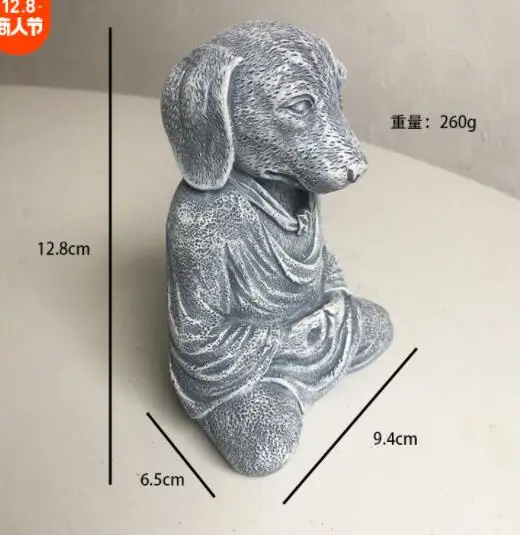 

Собака Будда медитация собака статуя сад наружная скульптура орнамент сад украшение медитация собака смола орнамент для девочек
