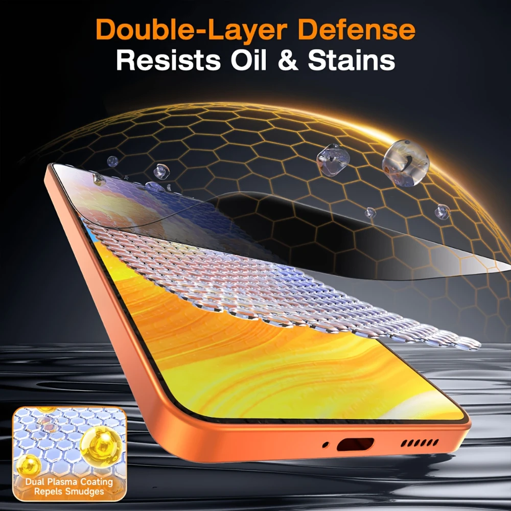 NNBILI 2 pellicole protettive per la privacy, compatibili con Samsung Galaxy S26 S25 S24 Ultra, funzione di sblocco con impronta digitale - immagine 5