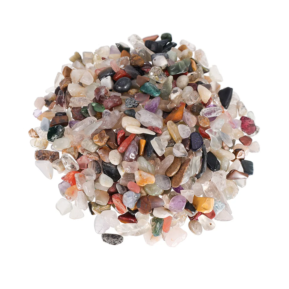 Natural Stone Gravel Crystal Chips Irregular Amethysts Quartz Stone for DIY Fish Tank Bonsai Decor