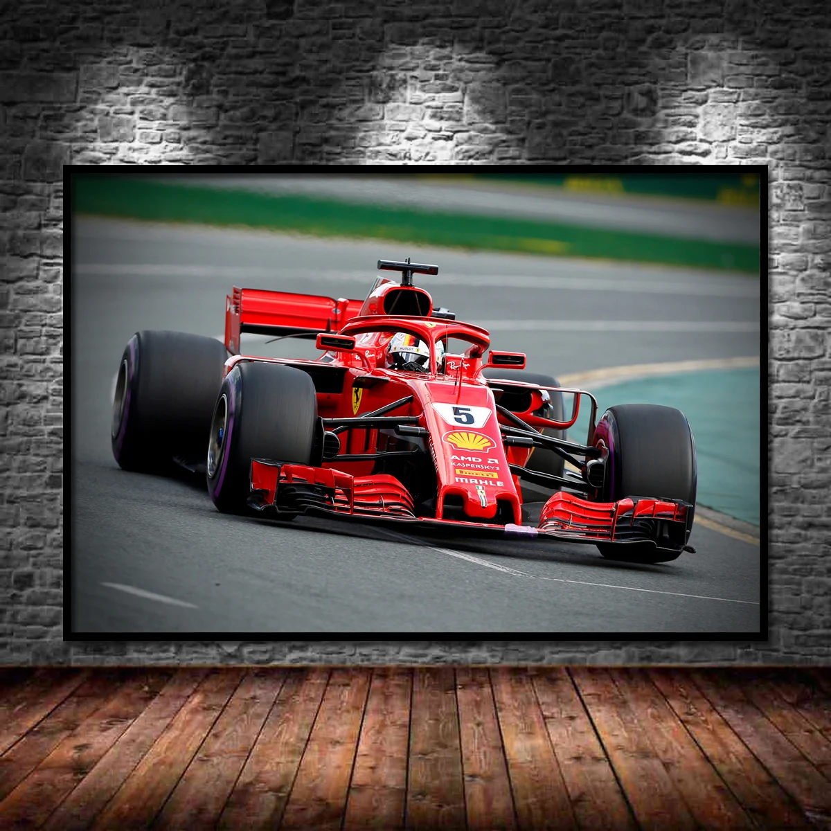 Supercar Raceway Ferraris Formula F1 Sport Racing Car Wall Art Poster E Stampe Modern Canvas Painting For Living Room Decor