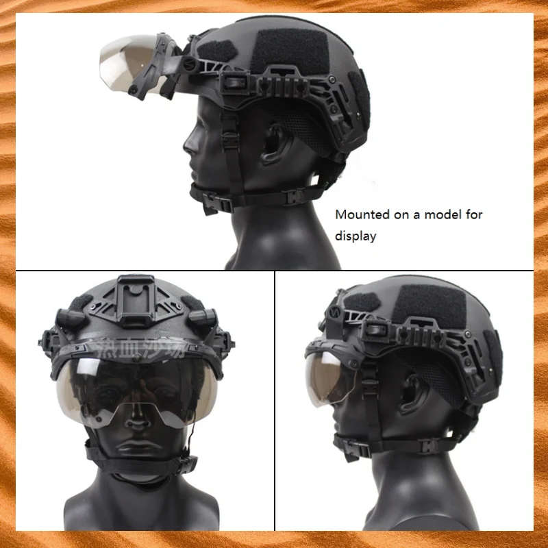 Wendy Tactical Helmet EX3.0 Guide Rail Third Generation Track Special Windshield