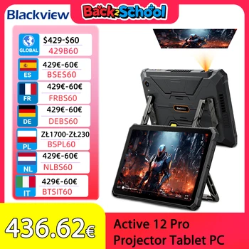 Blackview Active 12 Pro Robusto Proiettore Tablet, 11'' Pad Android 15 16+32GB RAM 1TB ROM 33000mAh Dimensity 7300 5G Tablet Telefono 1
