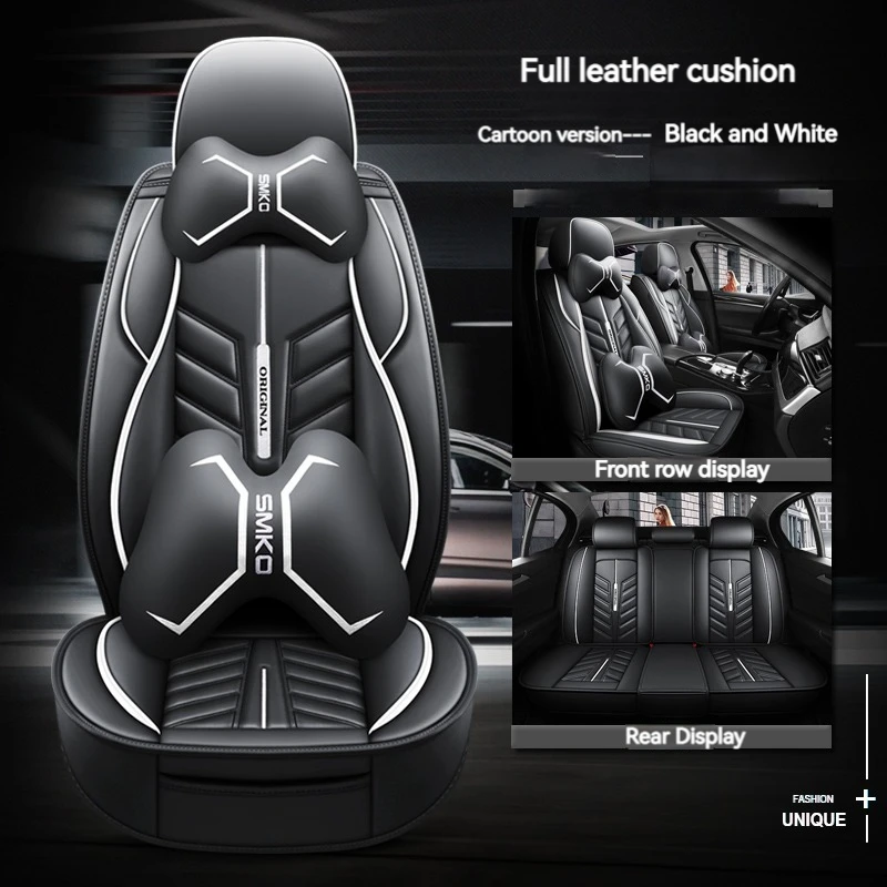 

High Quality 5 Seats Car Leather Seat Cover For Toyota Corolla Chr Auris Wish Aygo Prius Avensis Camry 40 50 Car Accessories